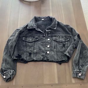 Women’s black jean jacket